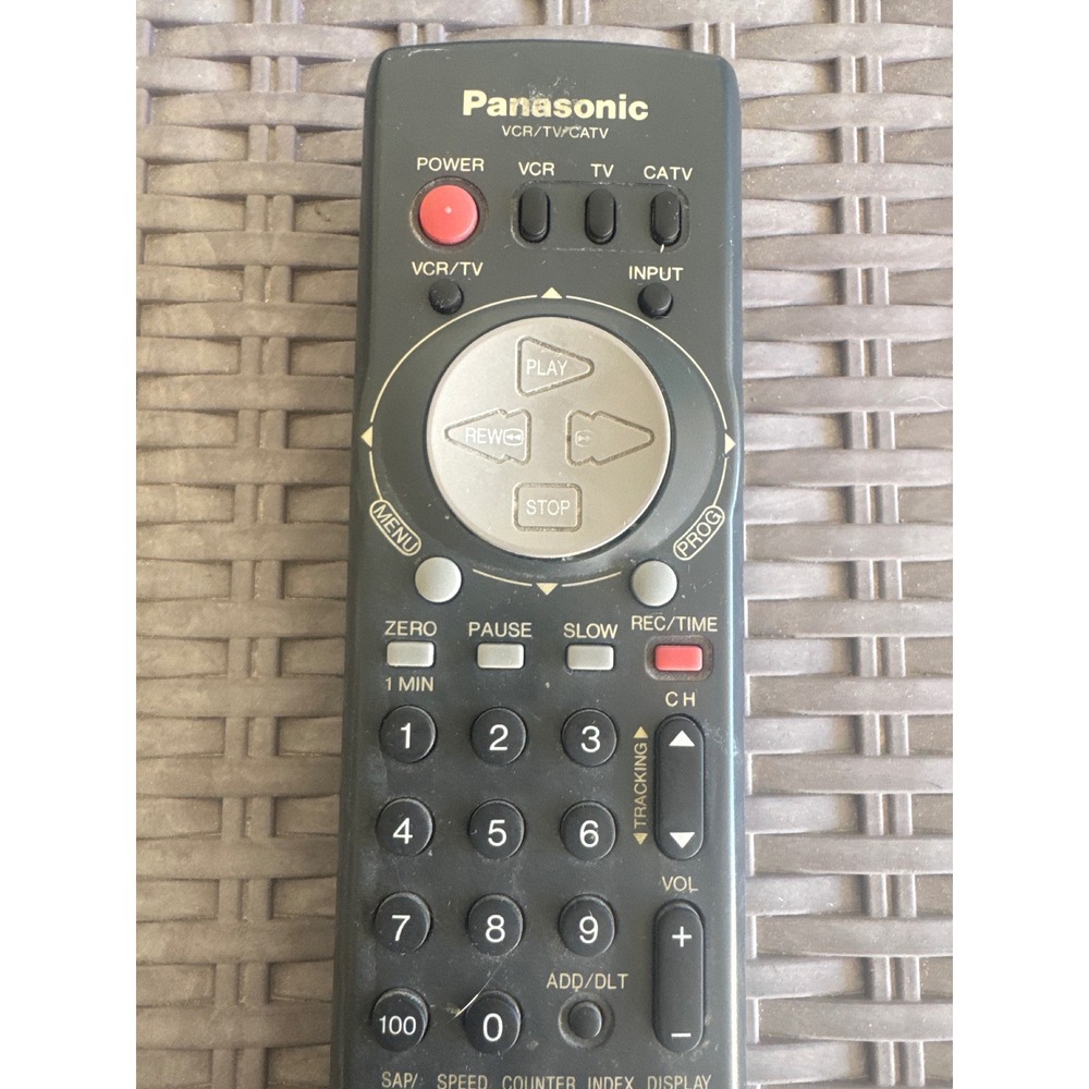 Panasonic VCR TV CATV Remote Control Shuttle Program Director Universal VSQS1497 - Picture 2 of 5